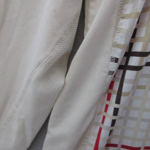 San Soleil Top Plaid Mock Neck Zip UPF 50 Mesh Golf Outdoor Hike Camp - Picture 12 of 14